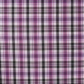Polyester-Webware Karo in Pink/Schwarz, Meterware im Detail